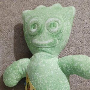 Green sour patch kids plush